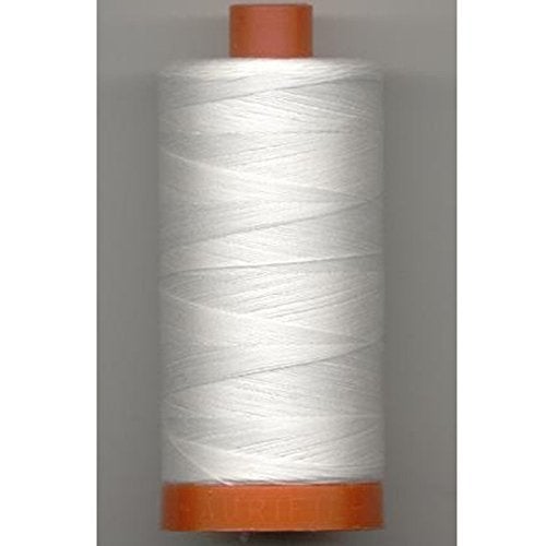 AURIFIL USA Aurifil 50wt Cotton 1,422yd-Natural, 1422 yd, Natural White - Image 2