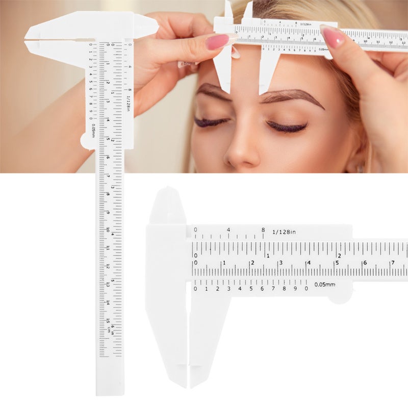 8 Types Tattoo Eyebrow Ruler Eyebrow Measure Balance Extension Ruler Shape Stencil - Image 3
