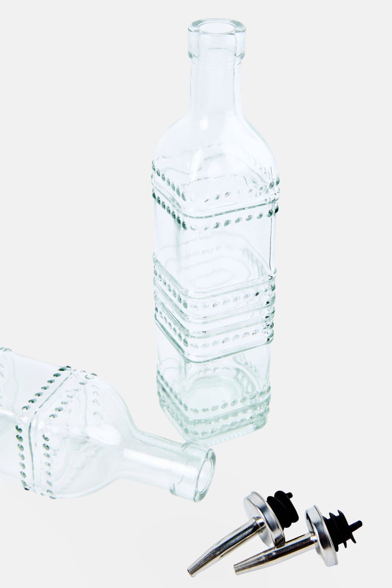 Bombay 2 Pieces Oil And Vinegar Bottles, Transparent - Image 4