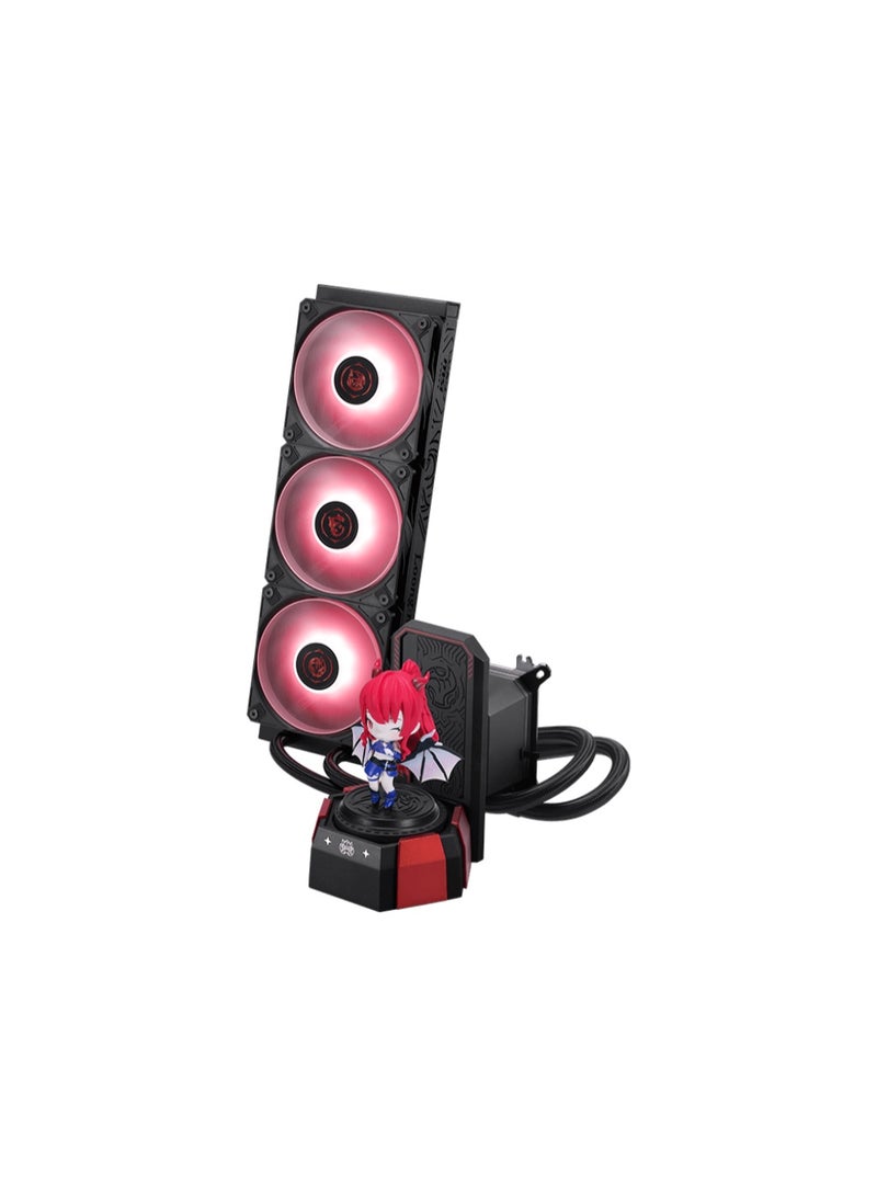 MSI CORELIQUID A17 MLG Edition 360mm All-in-One RGB Liquid CPU Cooler, High-Performance Pump & Copper Cold Plate, 3x 120mm CycloBlade Fans, Intel & AMD Compatible, ARGB Lighting, Pre-Installed Bracket, Collector MLG Figurine Included | 306-7ZW9M15-L80 - Image 4