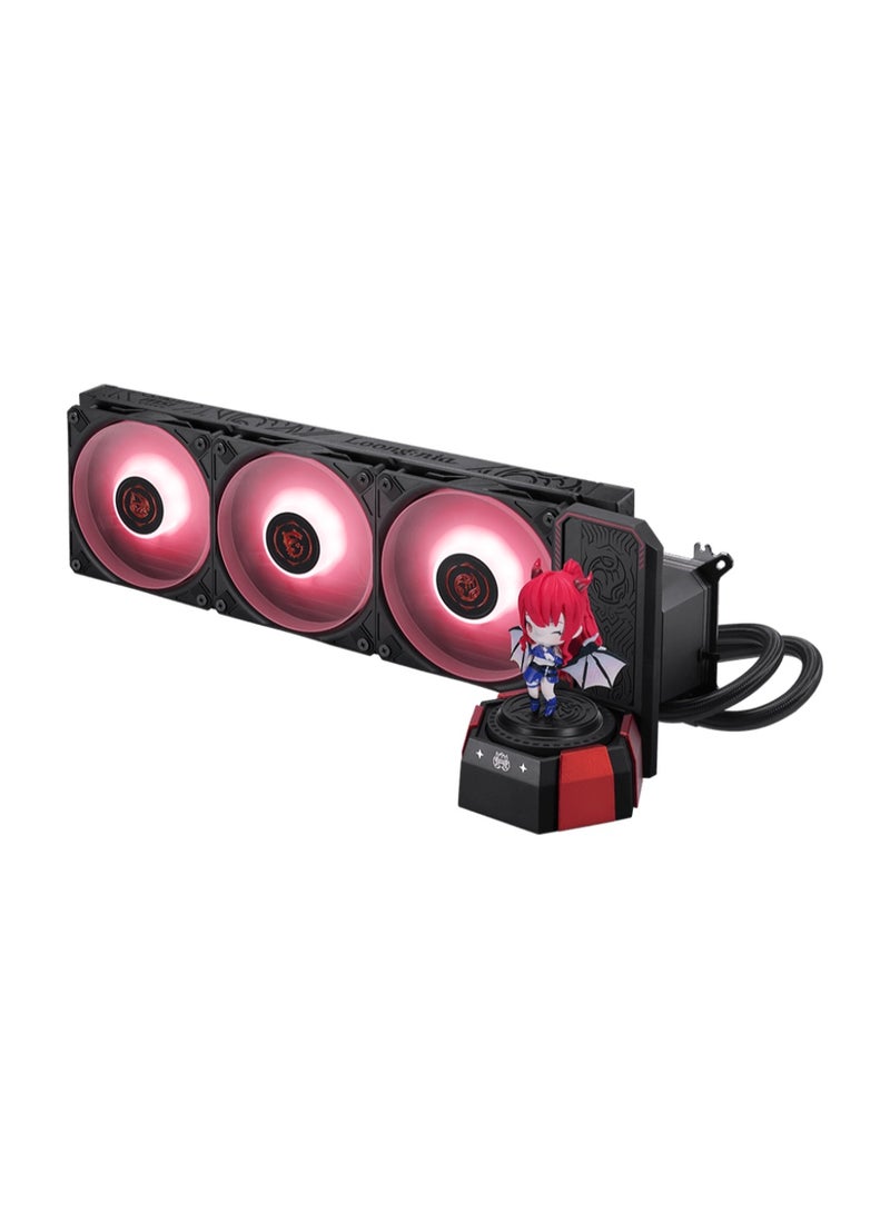 MSI CORELIQUID A17 MLG Edition 360mm All-in-One RGB Liquid CPU Cooler, High-Performance Pump & Copper Cold Plate, 3x 120mm CycloBlade Fans, Intel & AMD Compatible, ARGB Lighting, Pre-Installed Bracket, Collector MLG Figurine Included | 306-7ZW9M15-L80 - Image 3
