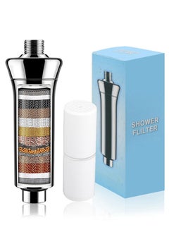URbazaar 15-Stage Shower Head Filter-Shower Head Filter for Hard Water Prevent Hair Loss, High Pressure Shower Water Filter for Removing Chlorine and fluoride  - Image 1