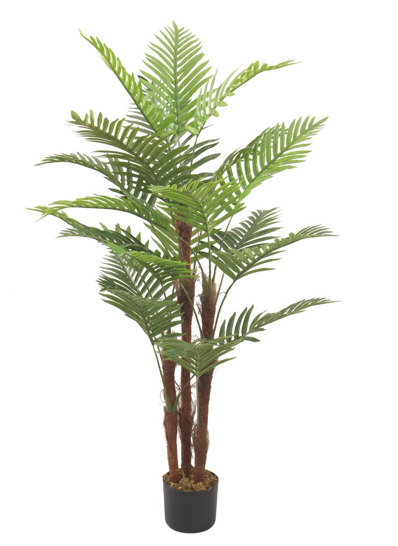 ESSENTIALS 360 Artificial Tree Fake Plants Areca Palm Fake Trees 120cm Faux Plants Indoor Realistic Plants for Office Home Room Living Room Store Decor  - Image 1