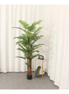 ESSENTIALS 360 Artificial Tree Fake Plants Areca Palm Fake Trees 120cm Faux Plants Indoor Realistic Plants for Office Home Room Living Room Store Decor  - Image 4