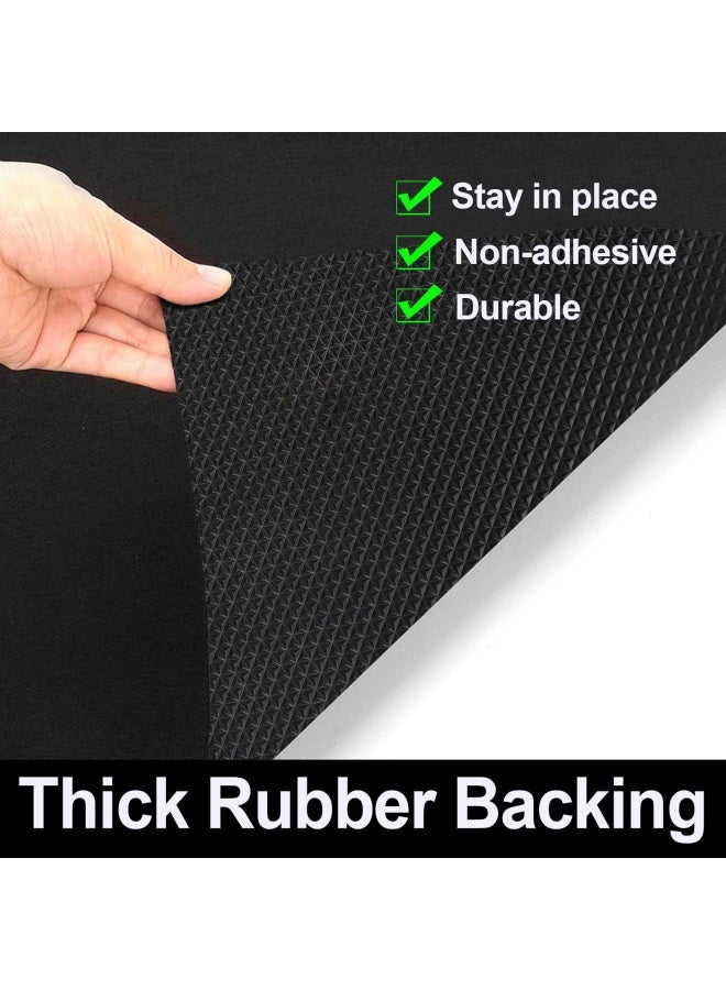 AiBOB AiBOB Waterproof Under Sink Mat Absorbent Quick Dry Sink Liners Protect Cabinets Durable Shelf Liners Slip Resistant and NonAdhesive 24X68 Pure Black  - Image 3