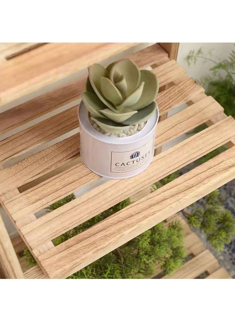 Generic FFD Wooden Flower Stand Foldable Three Layers Great For Displaying Potted Plants Books Shelves Towel Holder Flowers Rack Home Indoor Outdoor Decoration - Image 4