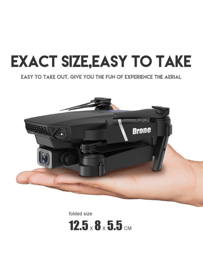 طائرة بدون طيار E88 Pro - طائرة بدون طيار مزودة بخاصية WiFi FPV مع كاميرا عالية الدقة 4K 1080P بزاوية واسعة وثبات الارتفاع وطائرة رباعية المراوح قابلة للطي - Image 5