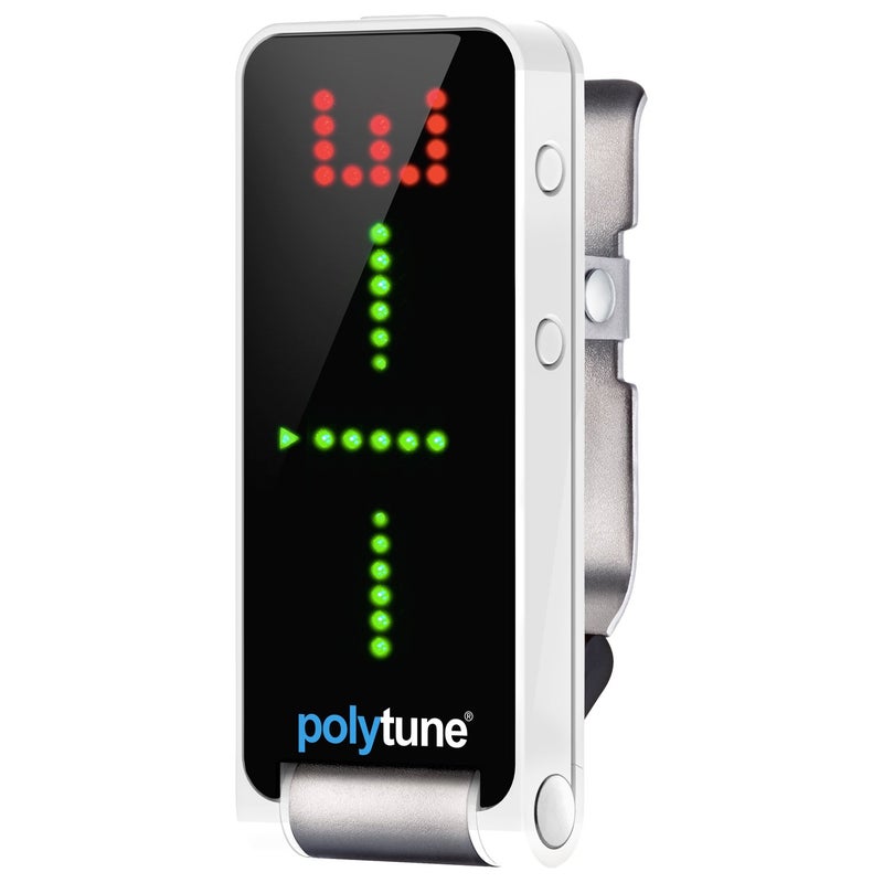 TC Electronic POLYTUNE CLIP Clip-On Tuner with Polyphonic, Strobe and Chromatic Modes and 108 LED Matrix Display for Ultimate Tuning Performance - Image 1