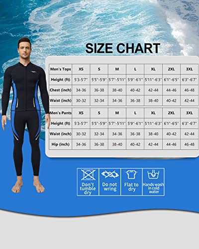 Seaskin Wetsuit Tops for Mens 3mm Front Zipper - Image 2