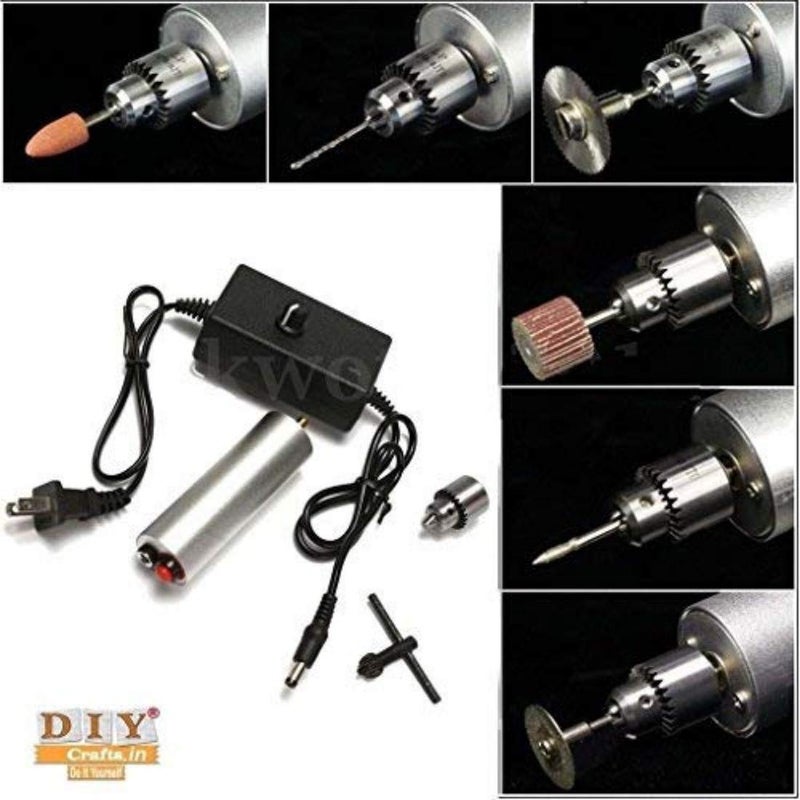 DIY Crafts Diy Crafts 8940 Dc 3v24v Electric Hand Drill Rotary Tool 385 Motor Multicolor  - Image 2