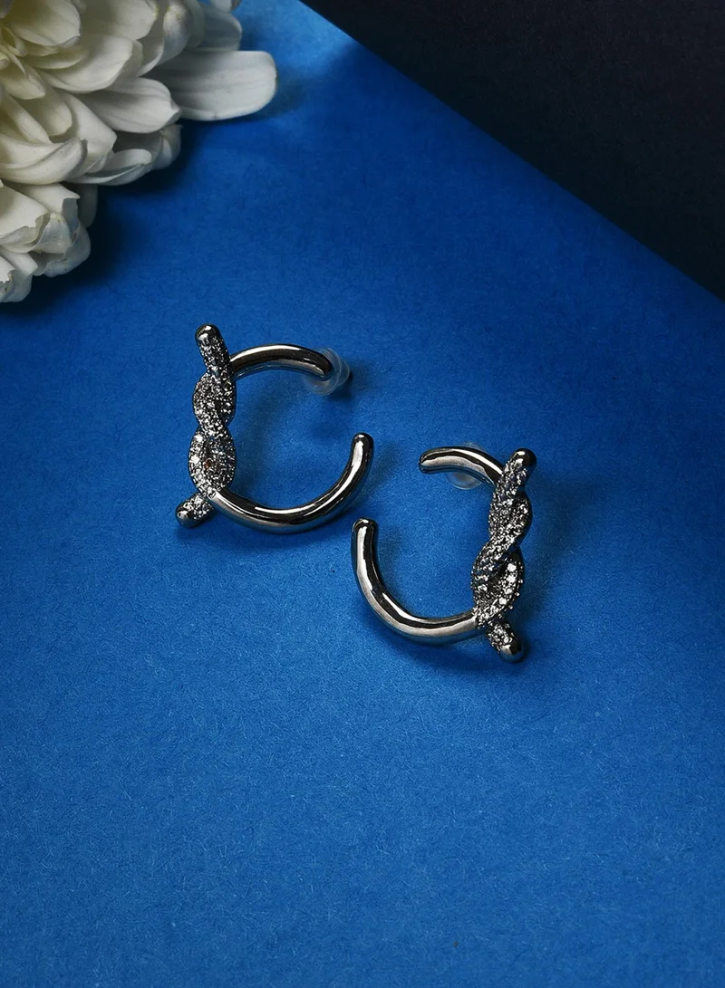 سوهي قرط صناعي عصري مرصع