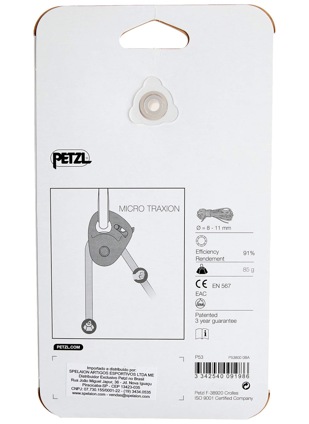 Petzl PETZL, Carrucola Bloc. Micro Traxion, Blocker Pulley  - Image 2