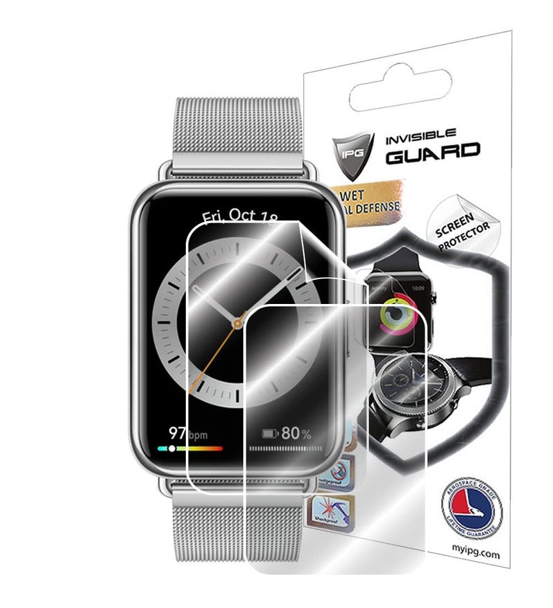 IPG for HUAWEI WATCH FIT 2 Watch Screen Protector (2 Units) Invisible Ultra HD Clear Film Anti Scratch Guard-Smooth/Self-Healing/Bubble -Free for Fit 2 - Image 1