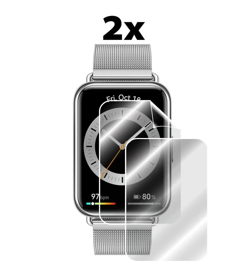 IPG for HUAWEI WATCH FIT 2 Watch Screen Protector (2 Units) Invisible Ultra HD Clear Film Anti Scratch Guard-Smooth/Self-Healing/Bubble -Free for Fit 2 - Image 2