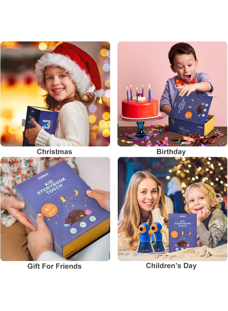 Mideer Kids Story Torch Projector – Interactive Bedtime Tales, Imaginative Play, 3+ Multicolor - Image 2