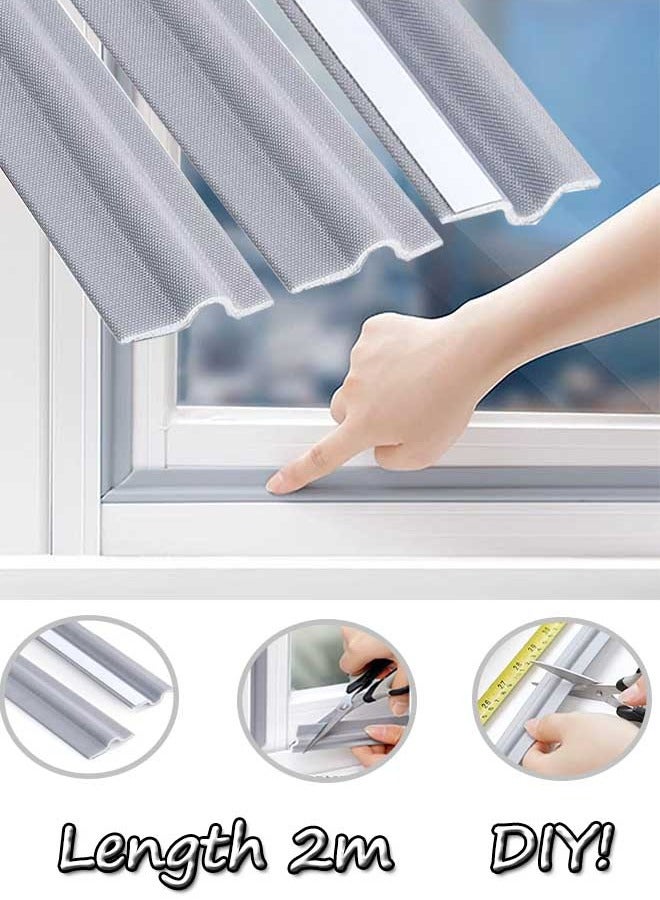 Self-adhesive window seal strips, Soundproof Pest-proof Windproof Dust Proof, SoundProof Winter Insulation, Door Seal Strip, Sliding window weatherproof strips, 2meters - Image 1