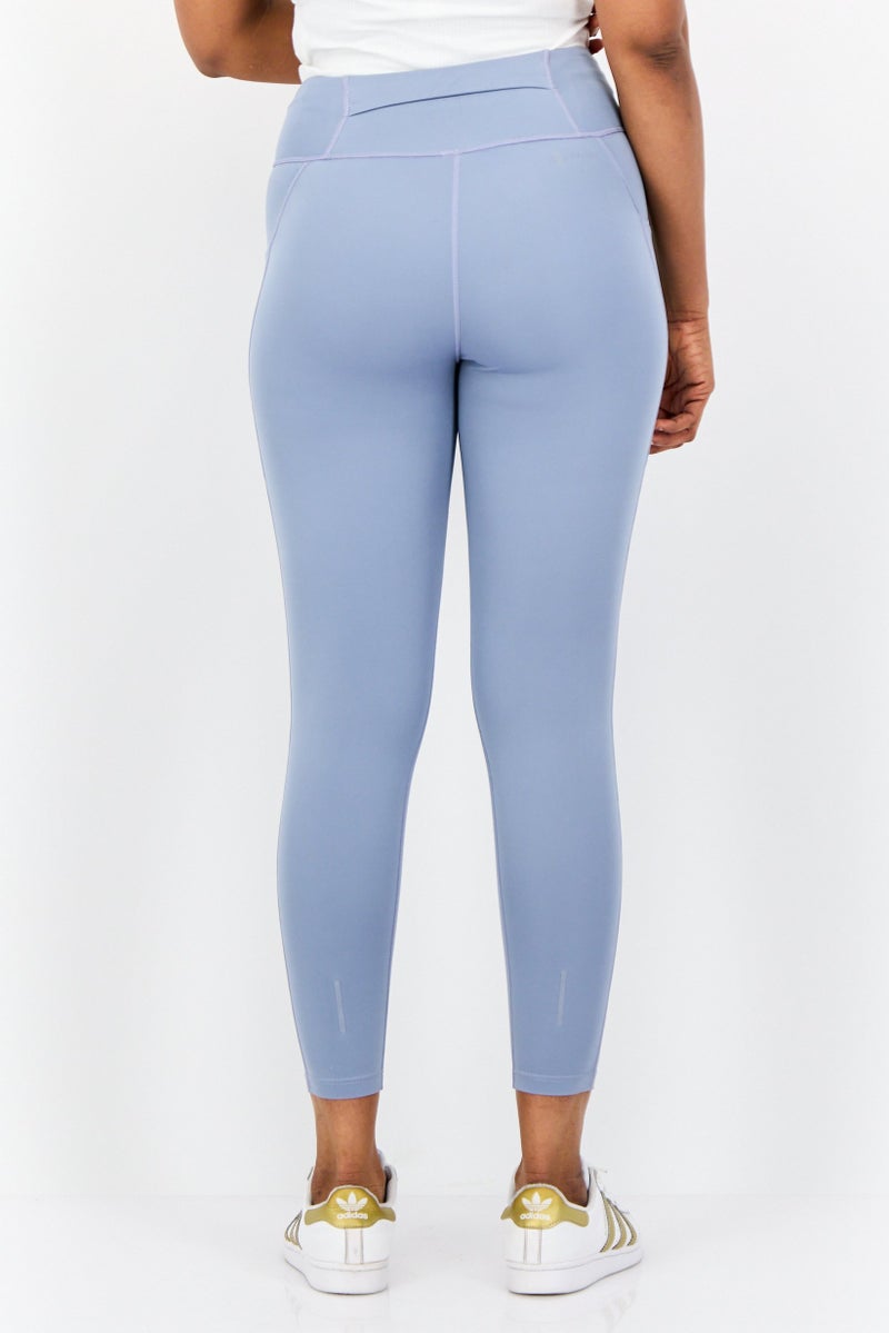 Adidas  leggings ضيقة للنساء 7/8 للجري، لافندر - Image 3