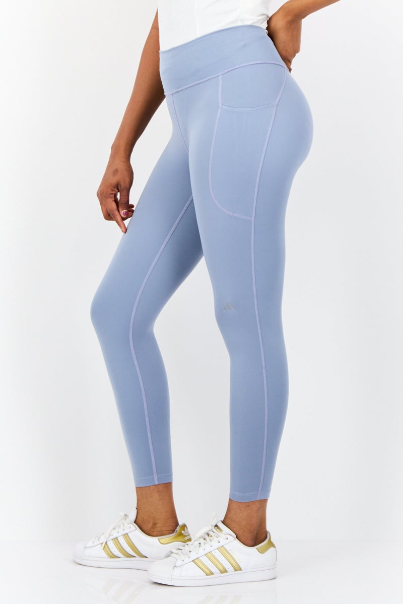Adidas  leggings ضيقة للنساء 7/8 للجري، لافندر - Image 4