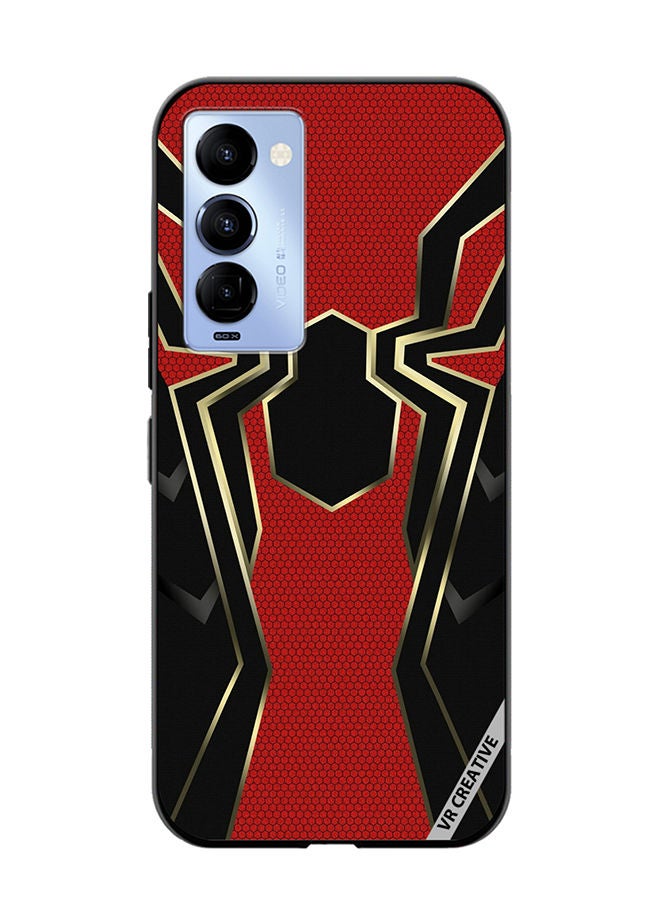 VR CREATIVE Protective Case Cover For Tecno Camon 18/18 P Spiderman Vector Design Multicolour - Image 1