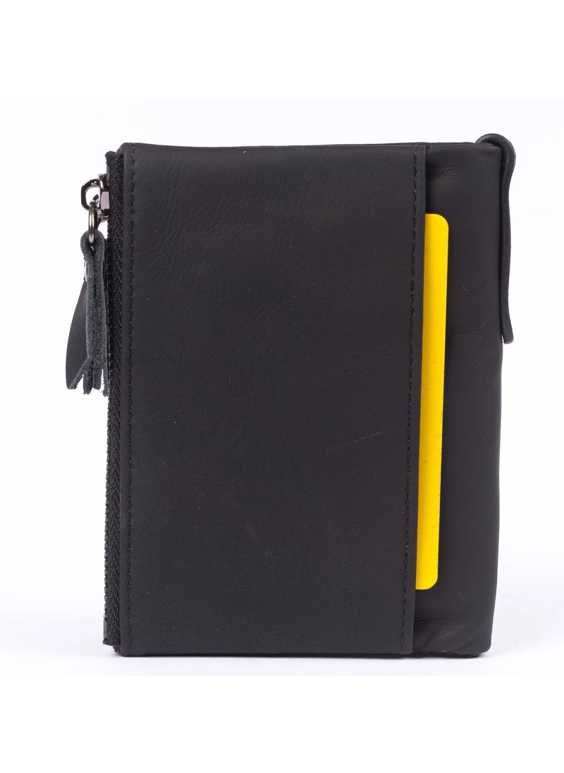 Goolink GL32400 – Premium Genuine Leather Wallet for Men | Sleek Bifold Design with Dual Zippers