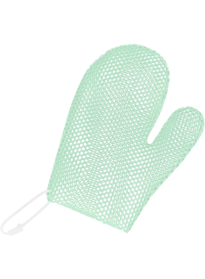 etspolt Exfoliating Glove Bath Mitt Exfoliating Gloves for Shower Body Scrubber for Deep Cleansing Quick Drying Bath Gloves Green - Image 2