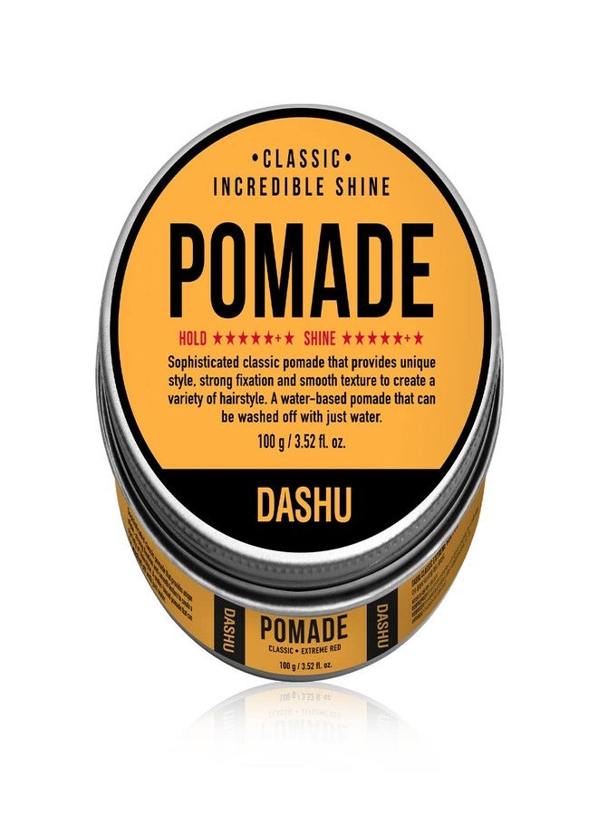 DASHU Classic Incredible Shine Pomade 3.5oz - Strong Hold & High Shine for Hairstyling - Image 1