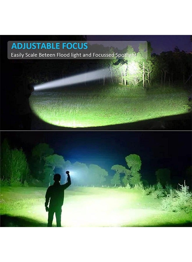 Rechargeable Flashlight Magnetic LED Flashlight with COB sidelight 1200 Lumen Super Bright LED Waterproof Zoomable 3 Modes Best Flashlight for Camping Emergency Suitable Zoom battery display - Image 4