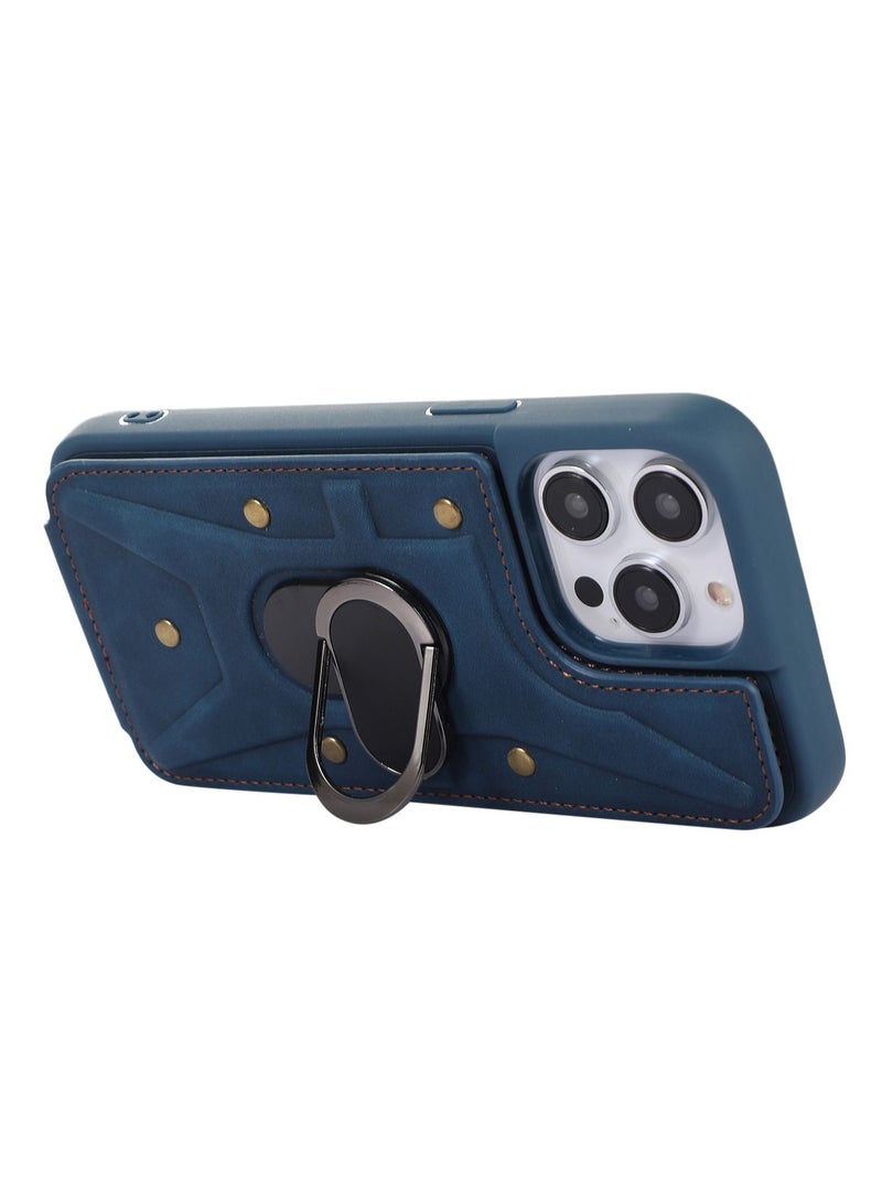 Suteni Back Cover Leather Ring Buckle Phone Case for iPhone  - Image 2