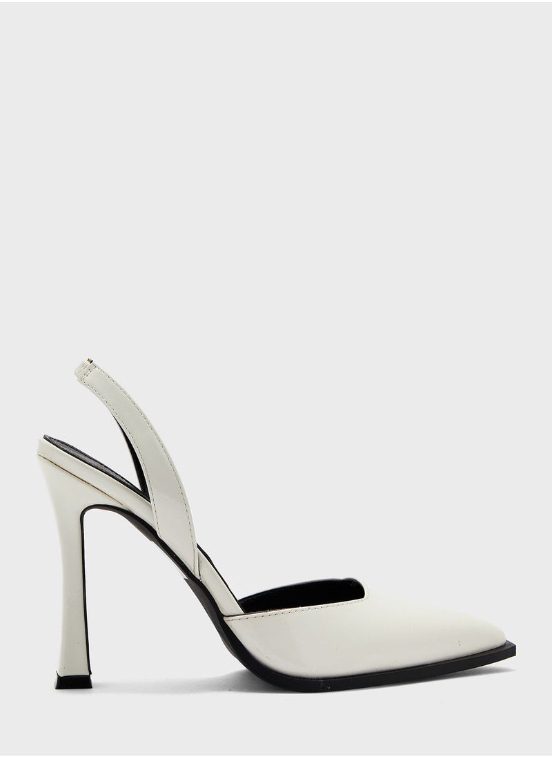 Ginger - Patent Back Strap Pump - Image 1