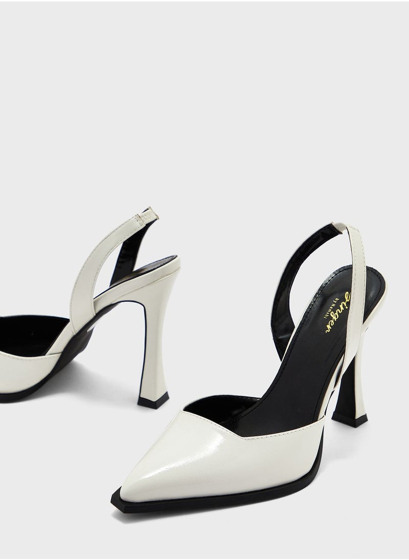 Ginger - Patent Back Strap Pump - Image 1