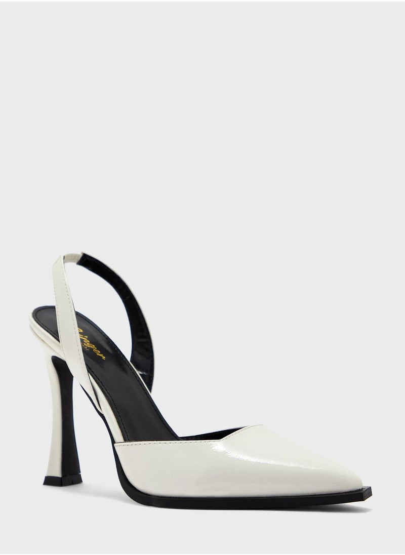 Ginger - Patent Back Strap Pump - Image 1