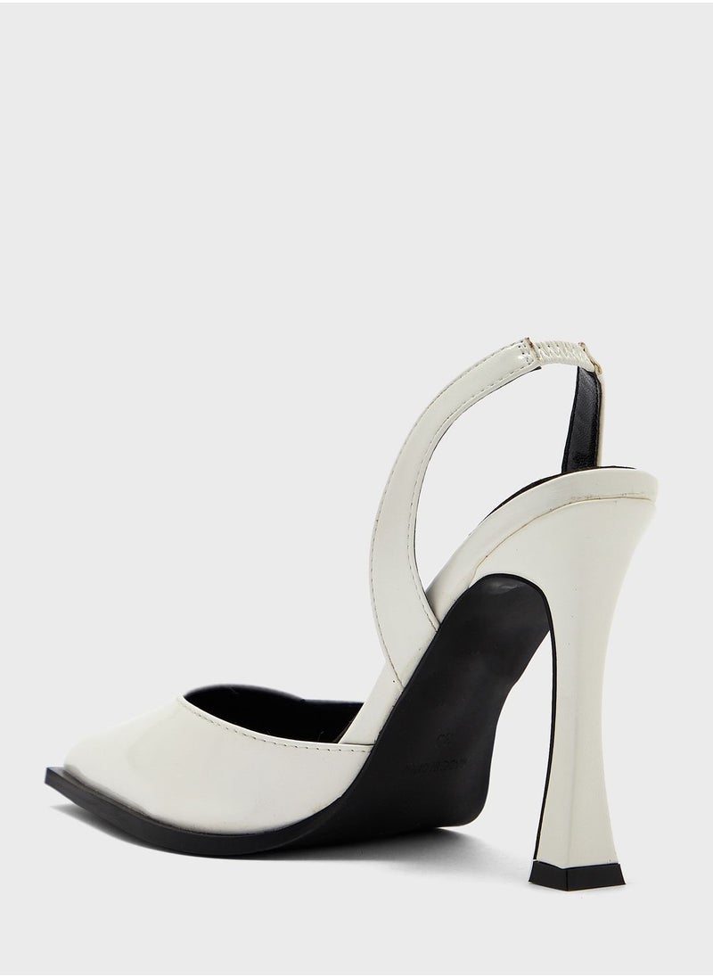 Ginger - Patent Back Strap Pump - Image 1
