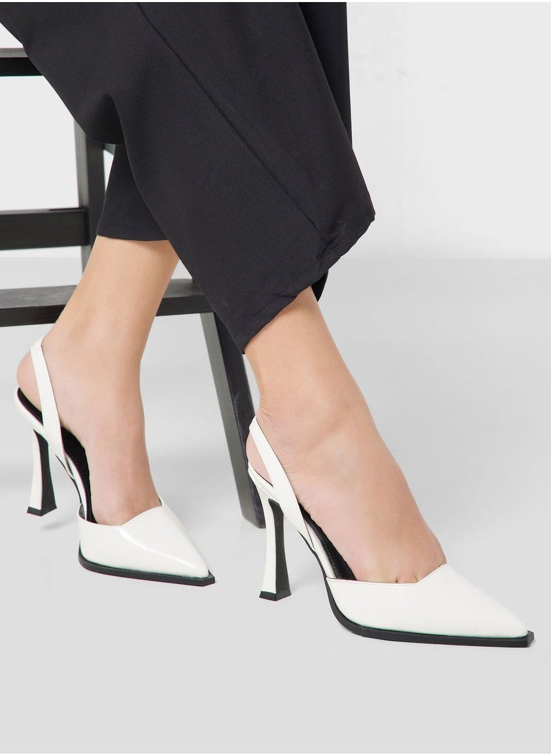 Ginger - Patent Back Strap Pump - Image 1