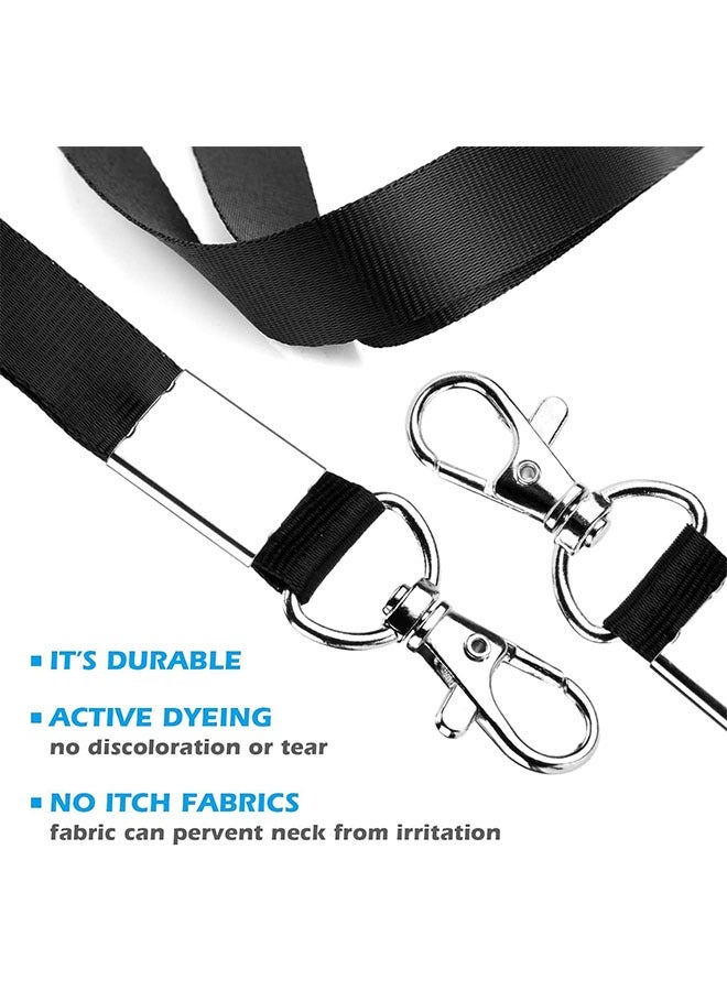 GBQ 2PCS PVC Transparent Waterproof Work Card Lanyard Plus Horizontal Student Badge Sleeve Badge Card Holder  - Image 3