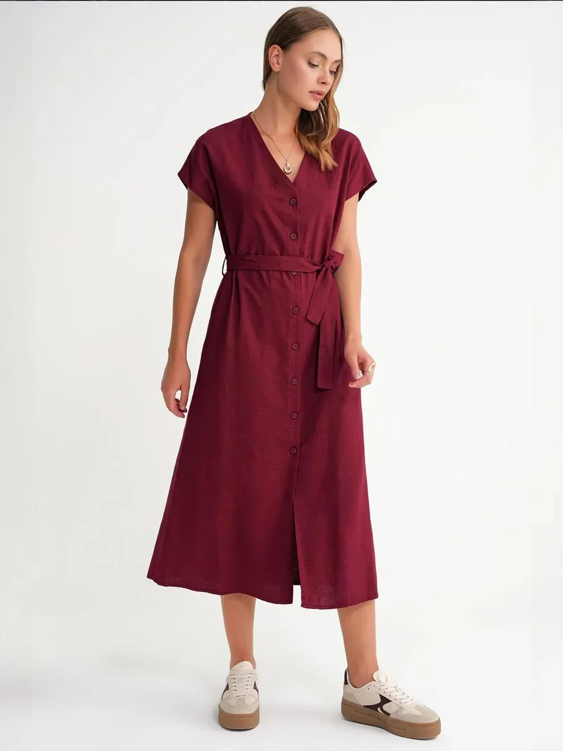 MixRay Mixray Belted Shirt Dress