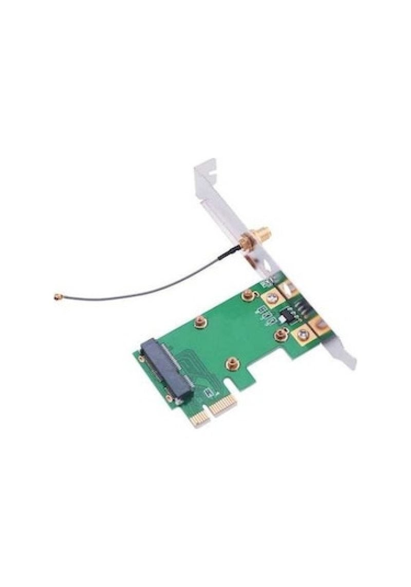 محول MINI PCI-E إلى PCI-E سطح المكتب محول بطاقة شبكة لاسلكية خضراء