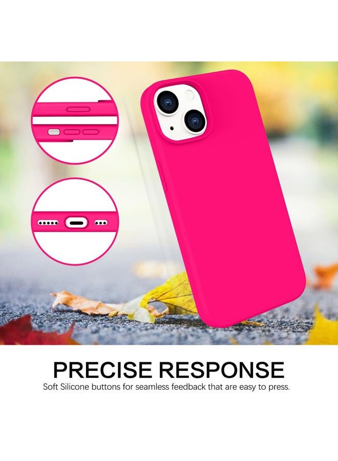 BENTOBEN Compatible with iPhone 14 Case, Soft Silicone Gel Rubber Bumper Microfiber Lining Hard Back Shockproof Protective Phone Cover for iPhone 14 6.1", Hot Pink - Image 3