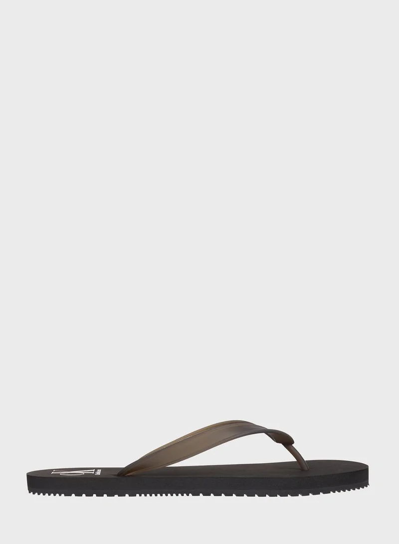 Calvin Klein Jeans Logo Print Casual Sandals