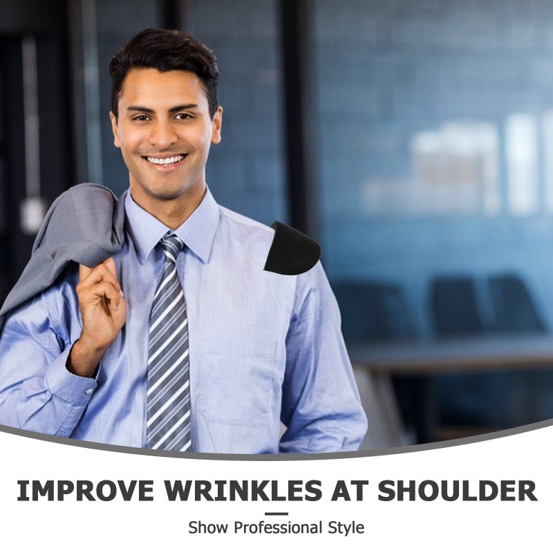 10 Pairs Invisible Removable Shoulder Pads for Women and Men - Sponge Cushioned Shoulder Enhanced Inserts for Suit Dress Costume Jackets - Image 2