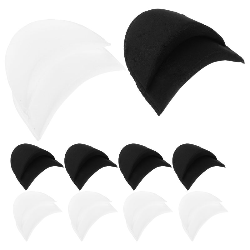 10 Pairs Invisible Removable Shoulder Pads for Women and Men - Sponge Cushioned Shoulder Enhanced Inserts for Suit Dress Costume Jackets - Image 1