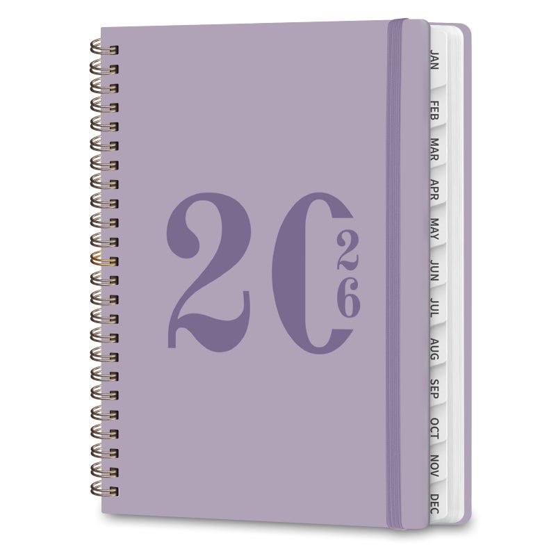 VALOME 2026 Planner, Weekly and Monthly Calendar Agenda Book, Jan 2026 - Dec 2026, Hardcover Planning Academic Planner for Office School Supplies and Desk Accessories - A5 (6.3'' x 8.5'') - Image 1