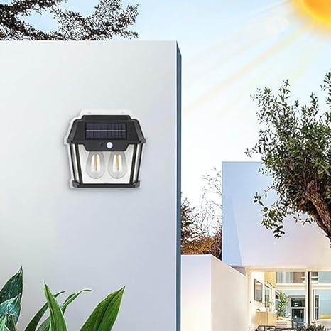XERGY Waterproof IP65 Exterior Outdoor Wall LED Lamp with Motion Sensor, Automatic Human Body Induction,Wireless Night Lamp for Wall Home Garden (Black) - Image 4