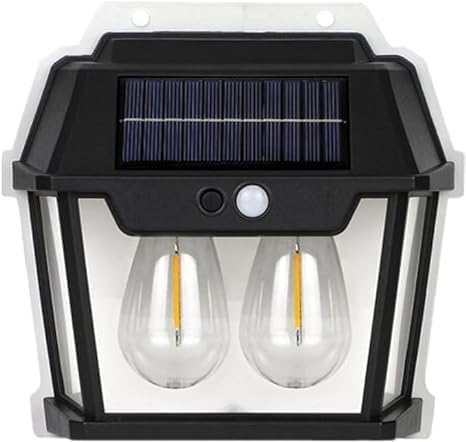 XERGY Waterproof IP65 Exterior Outdoor Wall LED Lamp with Motion Sensor, Automatic Human Body Induction,Wireless Night Lamp for Wall Home Garden (Black) - Image 1