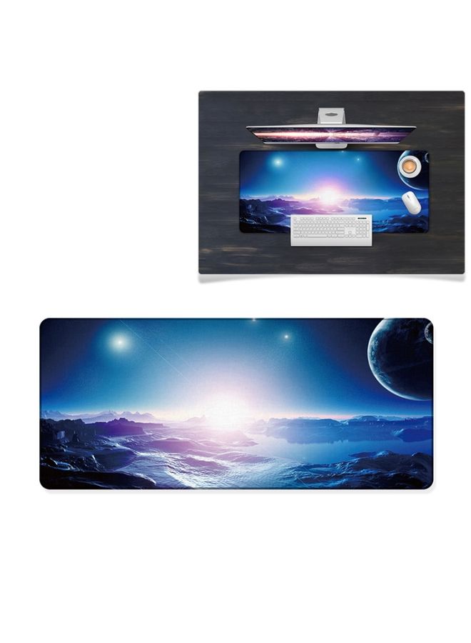 BURAQ YINDIAO Large Rubber Mouse Pad Anti-skid Gaming Office Desk Pad Keyboard Mat, Size: 800x300mm (Universe)  - Image 1
