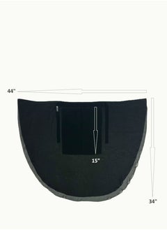 Perfectory PERFECTORY Premium 2 Layer Chiffon Niqab with Back Tying Cord, Breathable Face Veil  - Image 5