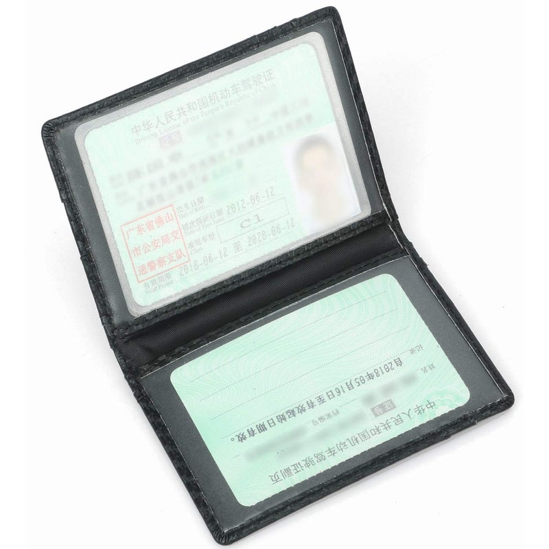 Dorras Slim Wallet Minimalist Front Pocket RFID Blocking Bifold Wallets, Credit Card Holder With ID Window - Black - Image 4