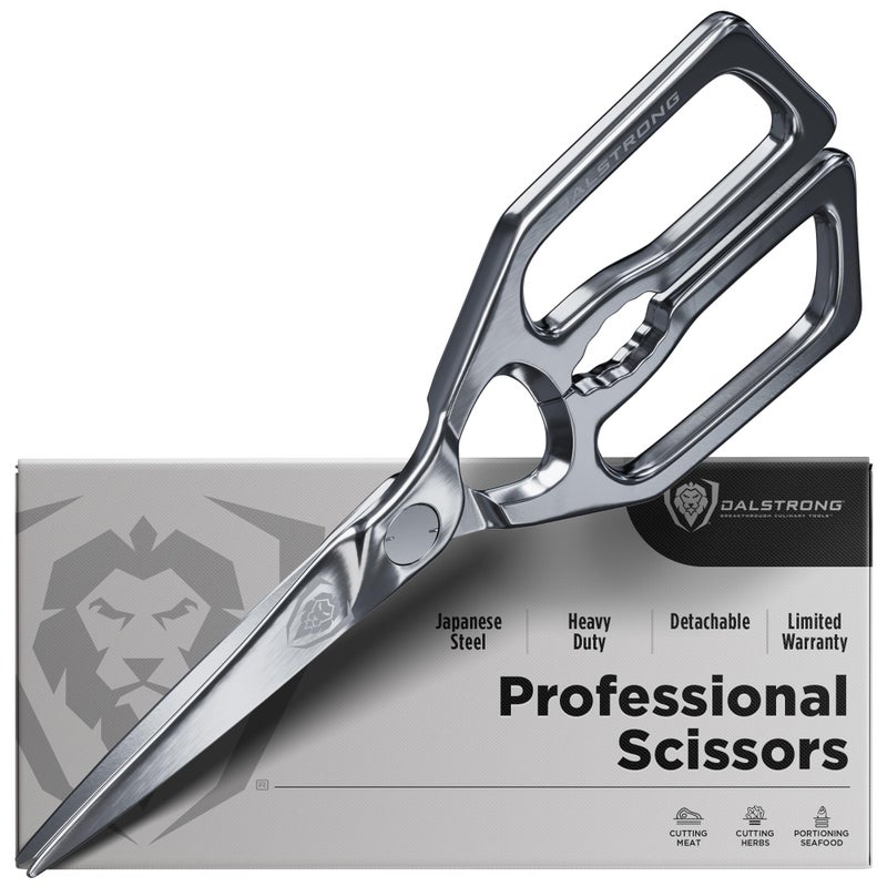 Dalstrong Kitchen Scissors All Purpose - Japanese Stainless Steel - Ambidextrous Kitchen Shears for Food - Detachable - Heavy Duty Scissors Sharp Scissor - Herbs, Pizza, Poultry Meat Cutting Scissors - Image 1