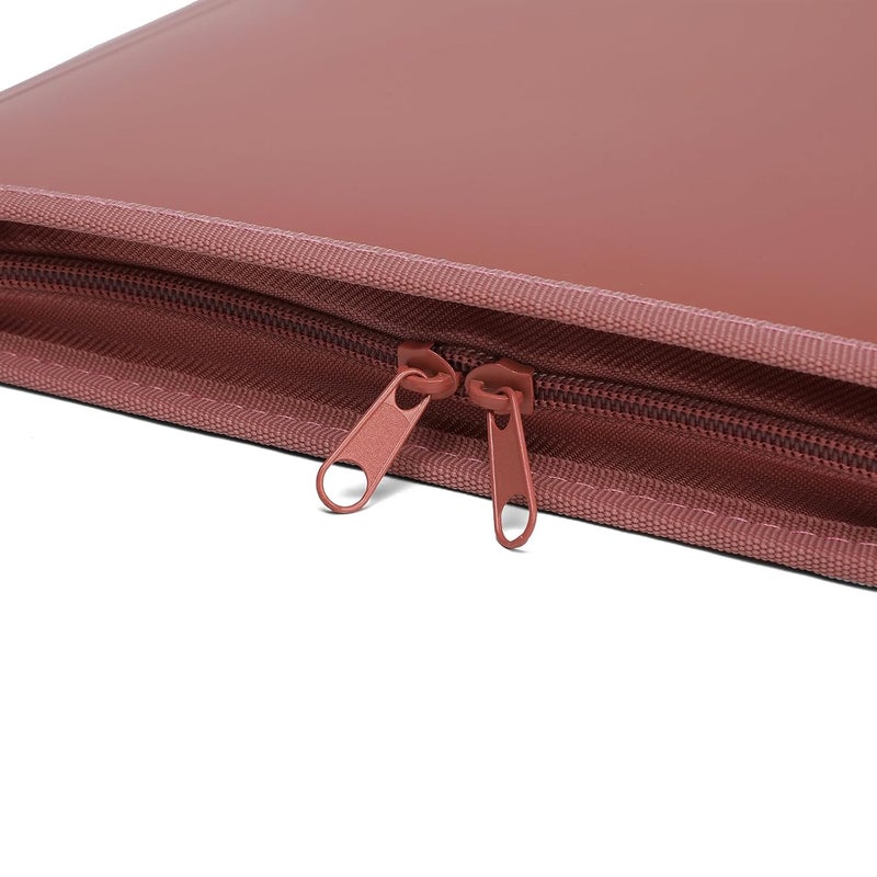 Neomate 13-Pocket Expanding File Folder with Sticky Labels | A4/Letter Size Accordion Organizer with Zipper Closure | Certificate and Document Storage for Home, School, Office (Brown) - Image 4