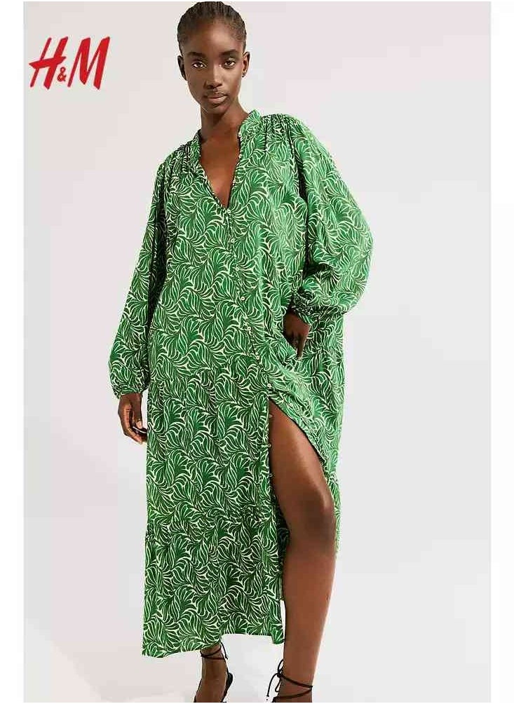 H and M - HM Women's New Loose Lightweight Comfortable And Fashionable Dress - Image 1