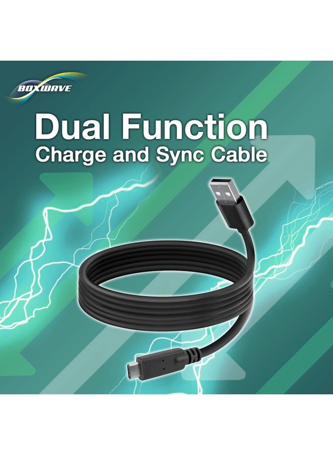 BoxWave Cable for Skyroam Solis Global WiFi Hotspot (Cable ) - DirectSync - USB 3.0 A to USB 3.1 Type C, USB C Charge and Sync Cable for Skyroam Solis Global WiFi Hotspot - 6ft - Black - Image 5